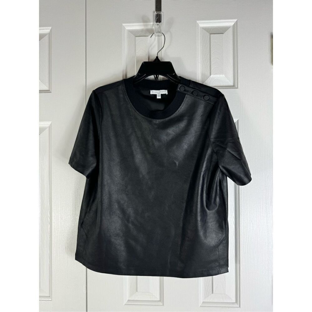Maison D’Amelie Womens Black Blouse Size M